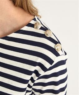 OUI shirt streep met knoopjes