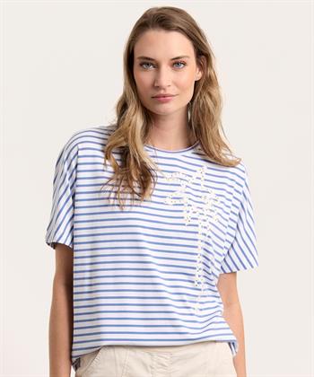 OUI shirt strepen palmboom