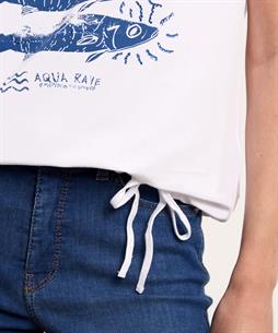 OUI shirt vissen strass