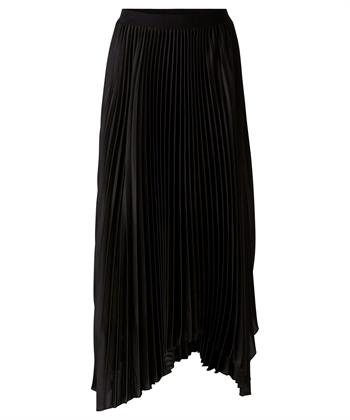 OUI silky asymmetrische plissé rok