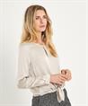 OUI silky blouse met knoop