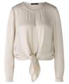 OUI silky blouse met knoop