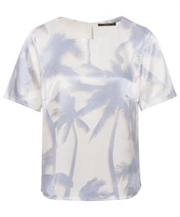OUI silky blouse palmbomen