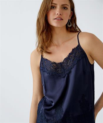 OUI silky top kant spaghetti bandjes