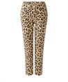 OUI slim fit jeans cropped panterprint