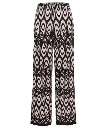 OUI slinky palazzo broek aztek print