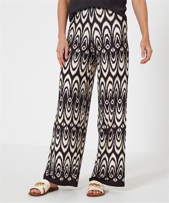 OUI slinky palazzo broek aztek print