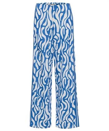 OUI slinky palazzo broek two-tone print