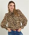 OUI strik blouse panterprint lurex
