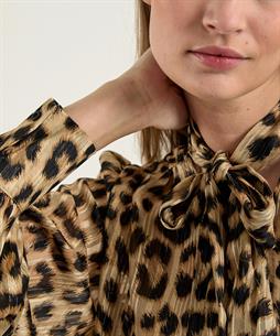 OUI strik blouse panterprint lurex