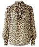 OUI strik blouse panterprint lurex