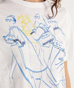 OUI T-shirt fashionprint kraaltjes