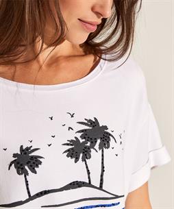 OUI T-shirt palmbomen kraaltjes