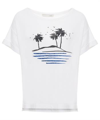 OUI T-shirt palmbomen kraaltjes
