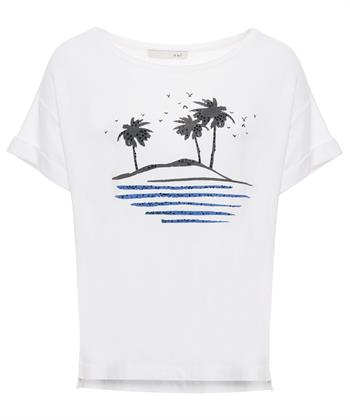 OUI T-shirt palmbomen kraaltjes