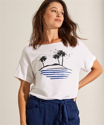 OUI T-shirt palmbomen kraaltjes