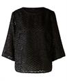 OUI top zigzag motief lurex franje