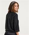 OUI top zigzag motief lurex franje