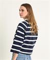 OUI trui reversible streep en uni