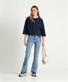 OUI trui reversible streep en uni