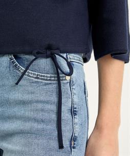 OUI trui reversible streep en uni
