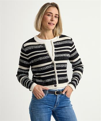 OUI vest jasje strepen pailletten