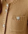 OUI vest strass knopen