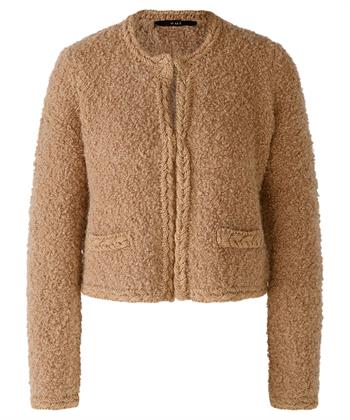 OUI vestje kort wolmix boucle
