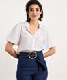 PENN&INK glanzende blouse