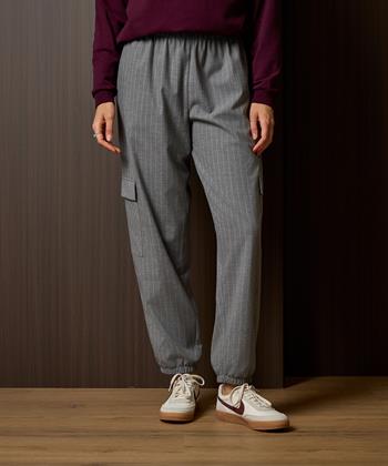 PENN&INK N.Y pull-on cargo broek krijtstreep