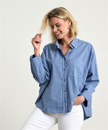 PENN&INK oversized poplin blouse