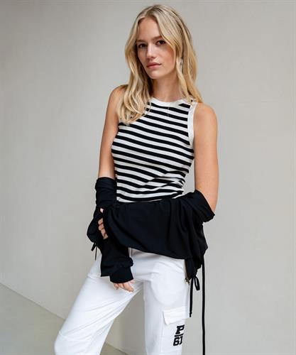 Penn&Ink rib singlet strepen