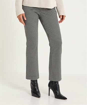Raffaello Rossi cropped broek pied-de-poule Macy