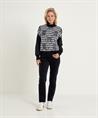 Raffaello Rossi slim fit velvet broek Suzy