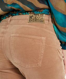 Raffaello Rossi slim fit velvet broek Suzy