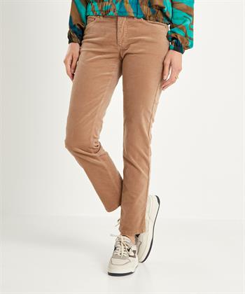 Raffaello Rossi slim fit velvet broek Suzy