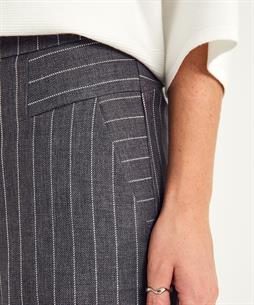 Raffaello Rossi wide leg broek krijtstreep Xenia