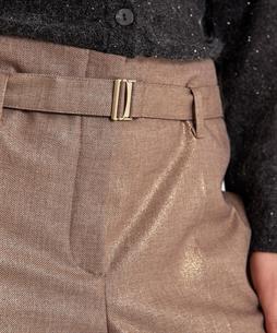 Raffaello Rossi wide leg pantalon metallic Anais