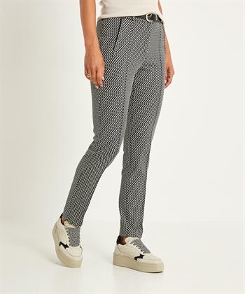 Raphaela By Brax super slim fit broek retro print Lillyth