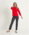 Rosner broek met print en deelnaad Alisa