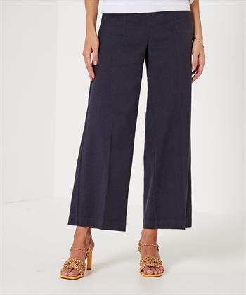 Rosner cropped wide leg broek linnenmix Mara