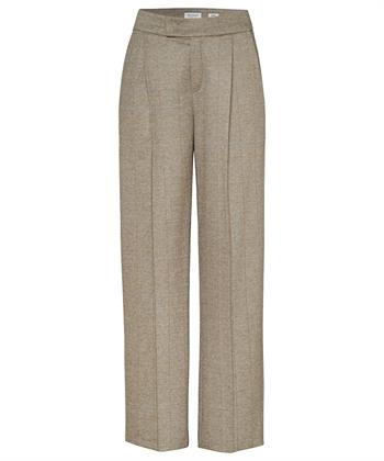 Rosner flanel pantalon wide leg ruit Mara