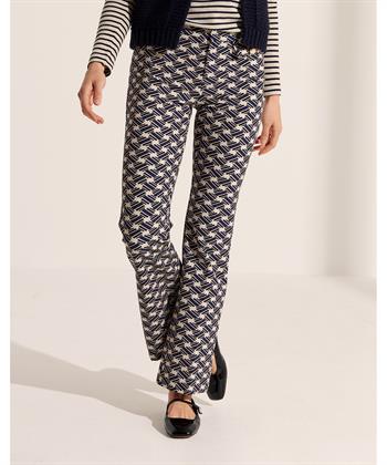 Rosner flared broek winter techno Alisa Print