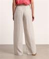 Rosner linnen wide leg broek strepen Mara