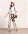 Rosner linnen wide leg broek strepen Mara