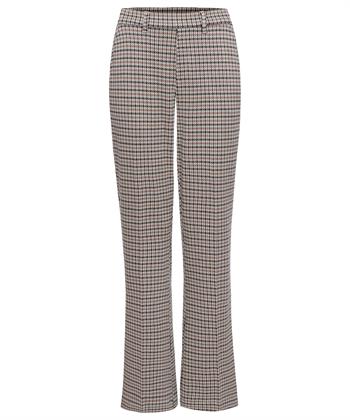 Rosner pull-on flared broek ruitjes Alisa