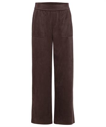 Rosner suèdine wide leg broek Mara