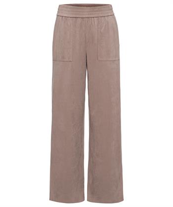 Rosner suèdine wide leg broek Mara