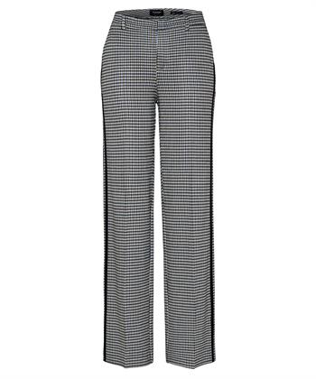 Rosner wide leg broek ruit Mara