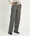 Rosner wide leg broek visgraat lurex Mara